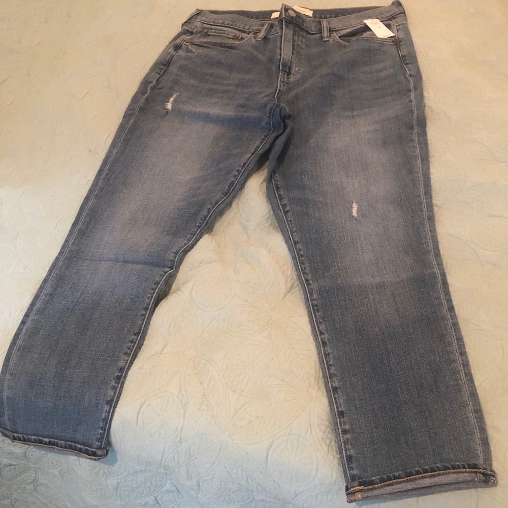 Gap stone washed Girlfriend jeans